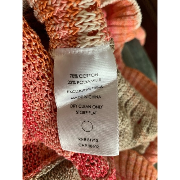 Tracy Reese Crochet Button Front Beach Cardigan, Pink, Medium - Picture 5 of 5